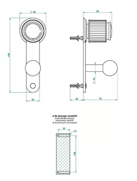 JAIPUR CRISTAL - Robe hook by THG Paris - view 3